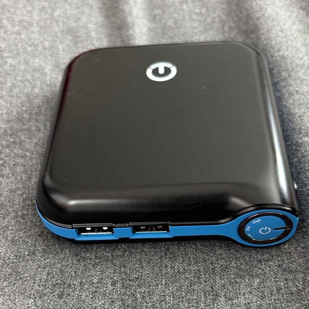 Black and Blue Portable Charger